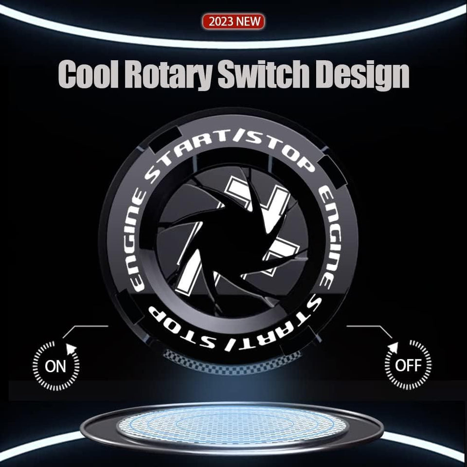Rotary Push Start/Stop Button Cover