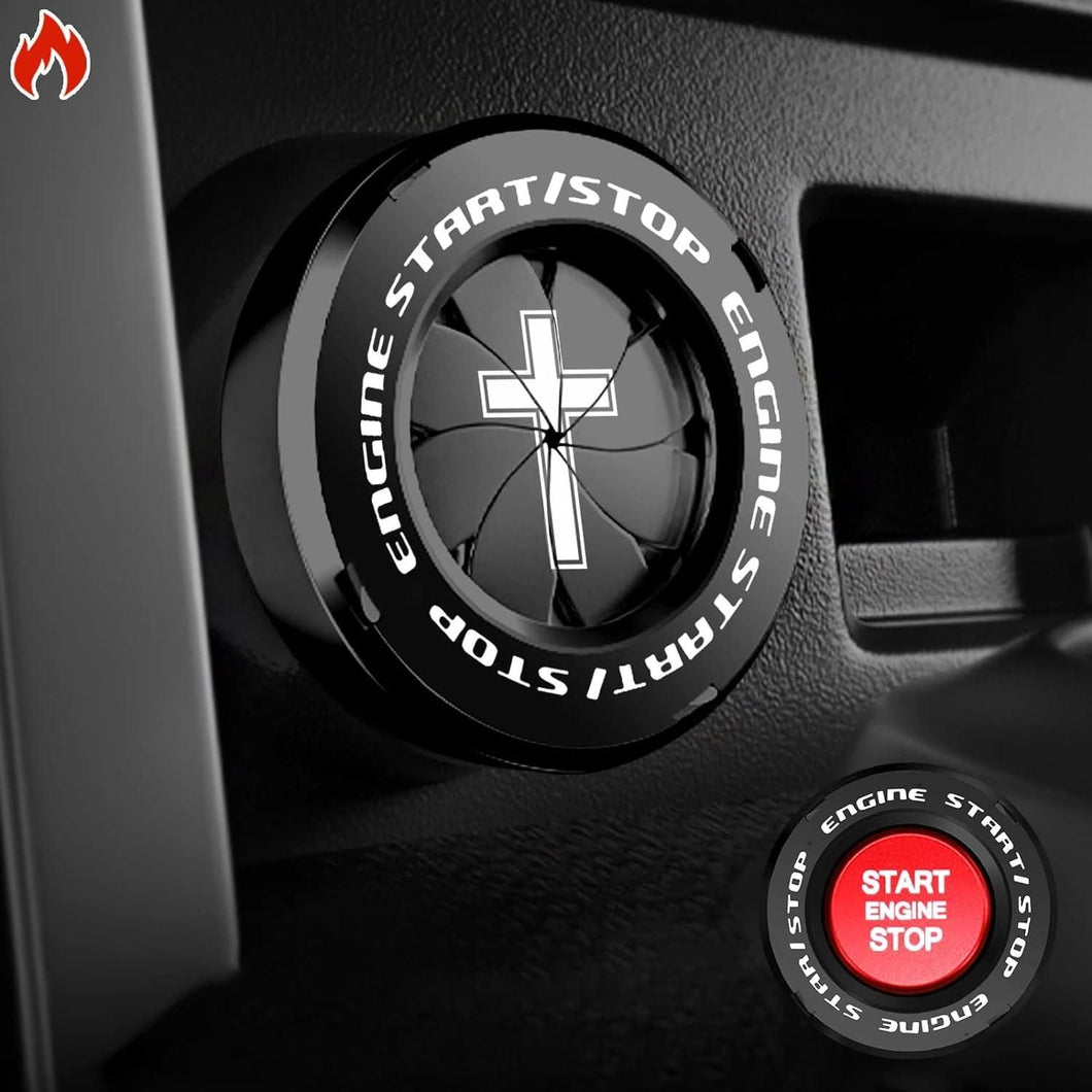 Rotary Push Start/Stop Button Cover