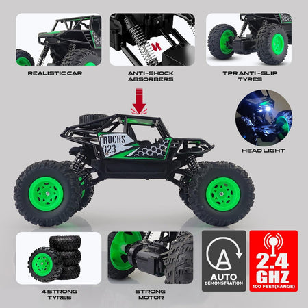 Rechargeable Rock Crawling 2WD 2.4 GHz 4x4 Rally Car