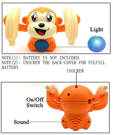 Voice-Controlled Tumble Monkey Toy