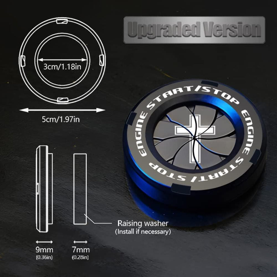 Rotary Push Start/Stop Button Cover